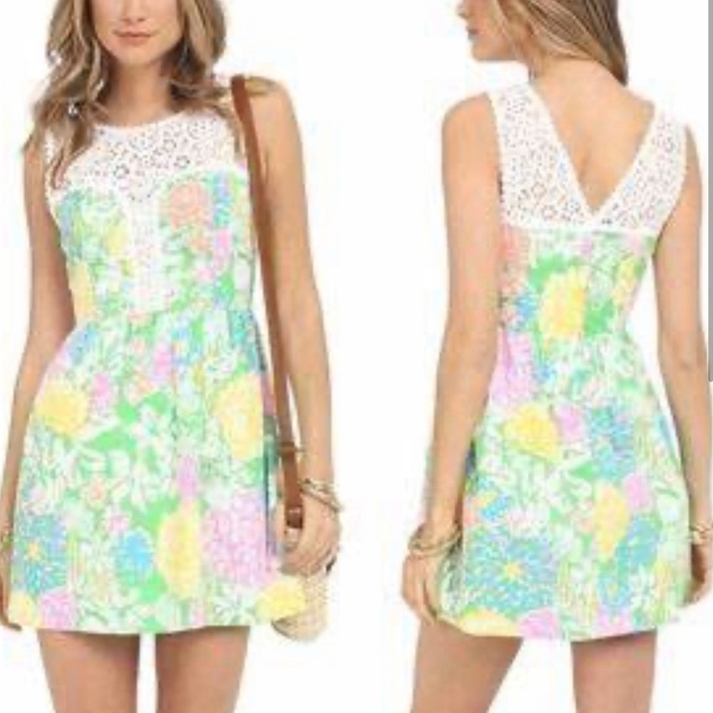 Lilly Pulitzer Dress. Hibiscus stroll. Size 6